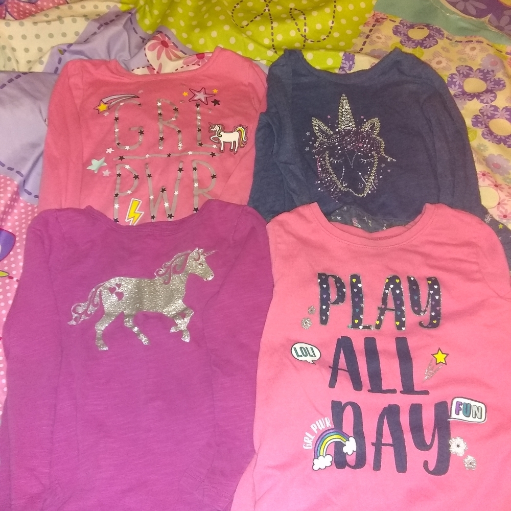 4t girls long sleeve shirts bundle